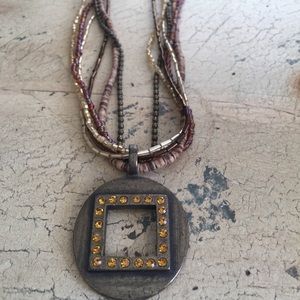 Chico’s Multi-Strand & Silver Statement Necklace.